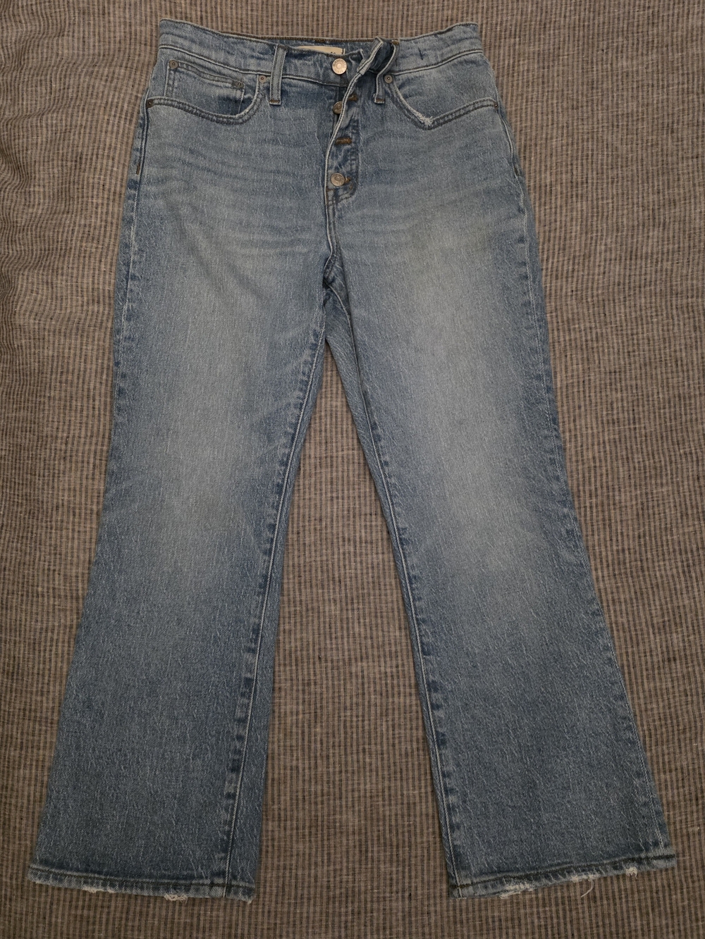 Madewell Women's Light Blue Cali Demi Boot Bootcut Denim Jeans Size 28